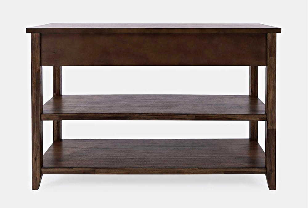 Jofran - Bakersfield Sofa Console Table with Three Drawers - Wire Brush Brown - 1900-4 view 4
