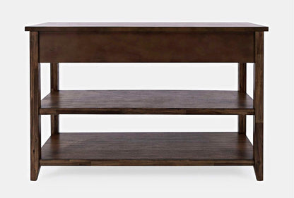 Jofran - Bakersfield Sofa Console Table with Three Drawers - Wire Brush Brown - 1900-4 view 4