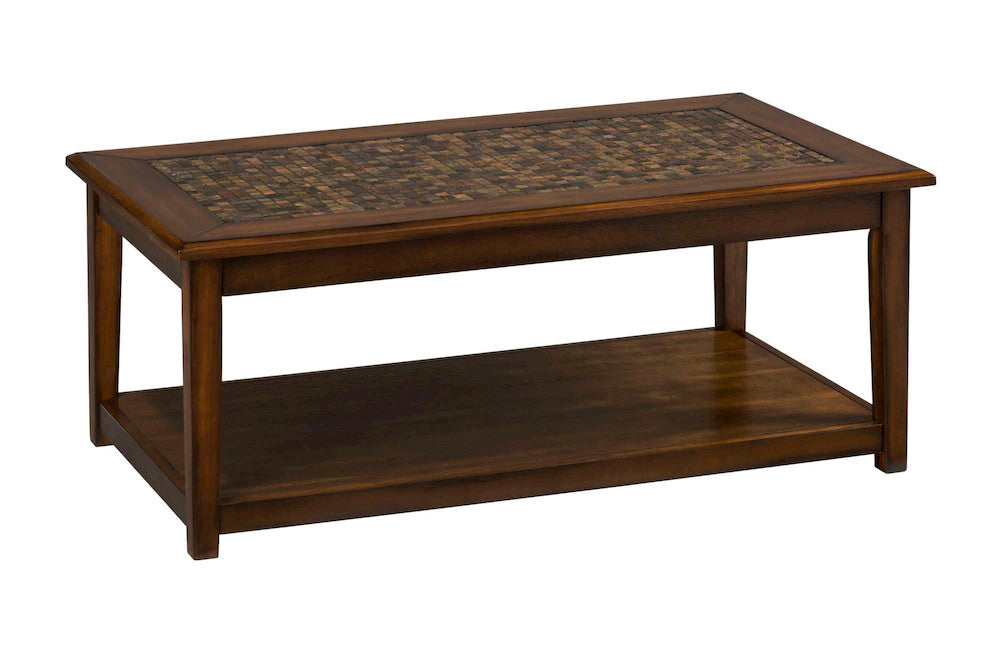 Jofran - Baroque Brown Cocktail Table With Mosaic Tile Inlay - 698-1 view 2