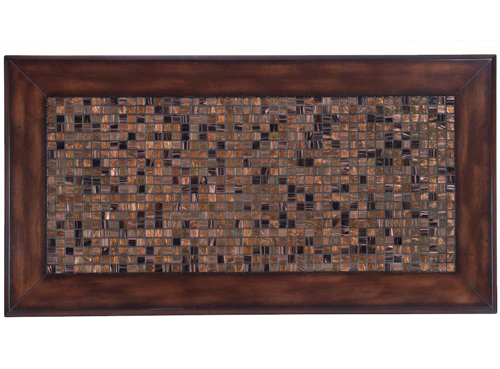 Jofran - Baroque Brown Cocktail Table With Mosaic Tile Inlay - 698-1 view 3