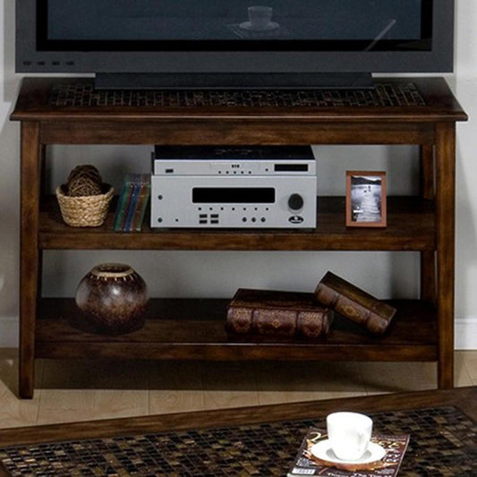 Jofran - Baroque Brown Sofa/Media Table With Mosaic Tile Inlay - 698-4 veiw 1