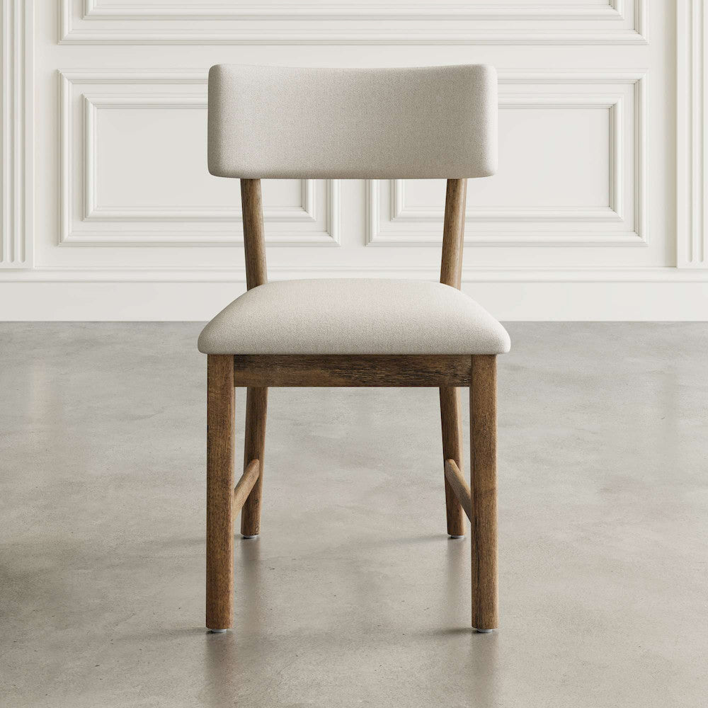 Jofran - Beck Contemporary Upholstered Split Back Dining Chair (Set of 2) in Chestnut - 2421-BECKCHS view 5