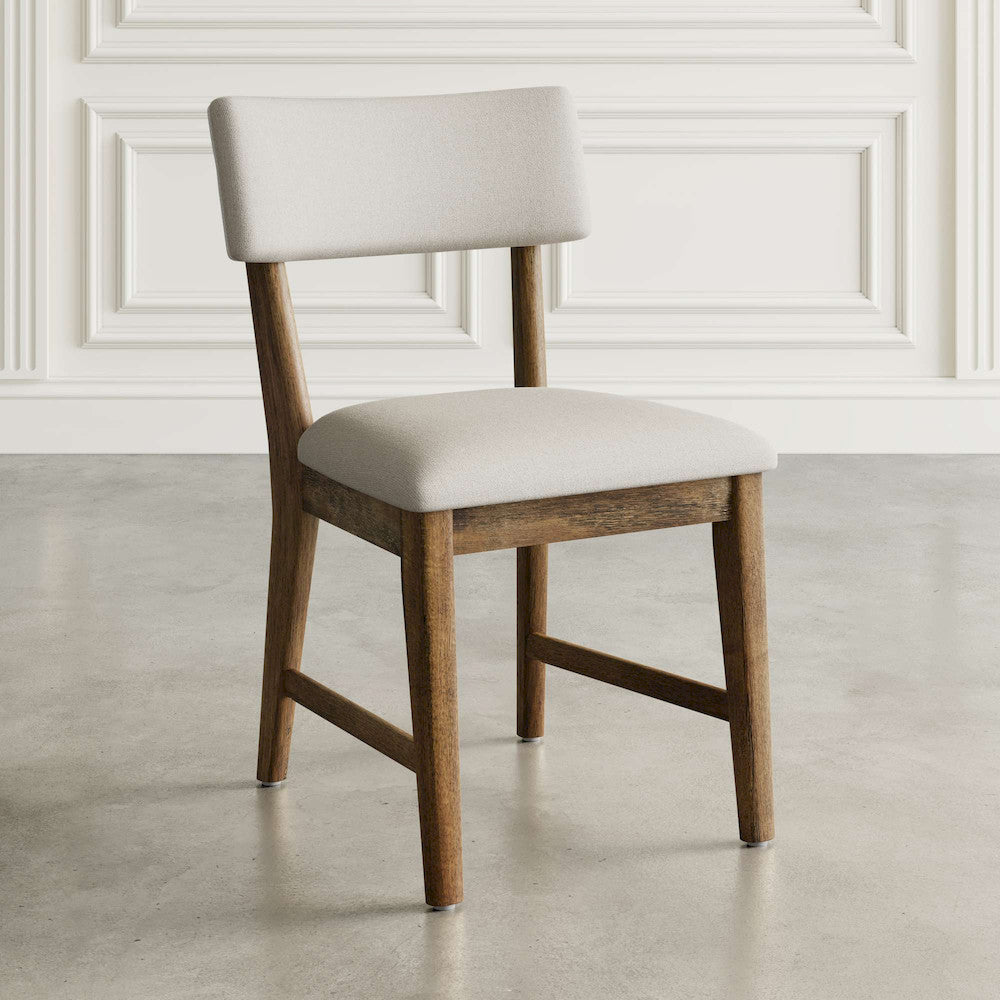 Jofran - Beck Contemporary Upholstered Split Back Dining Chair (Set of 2) in Chestnut - 2421-BECKCHS view 6