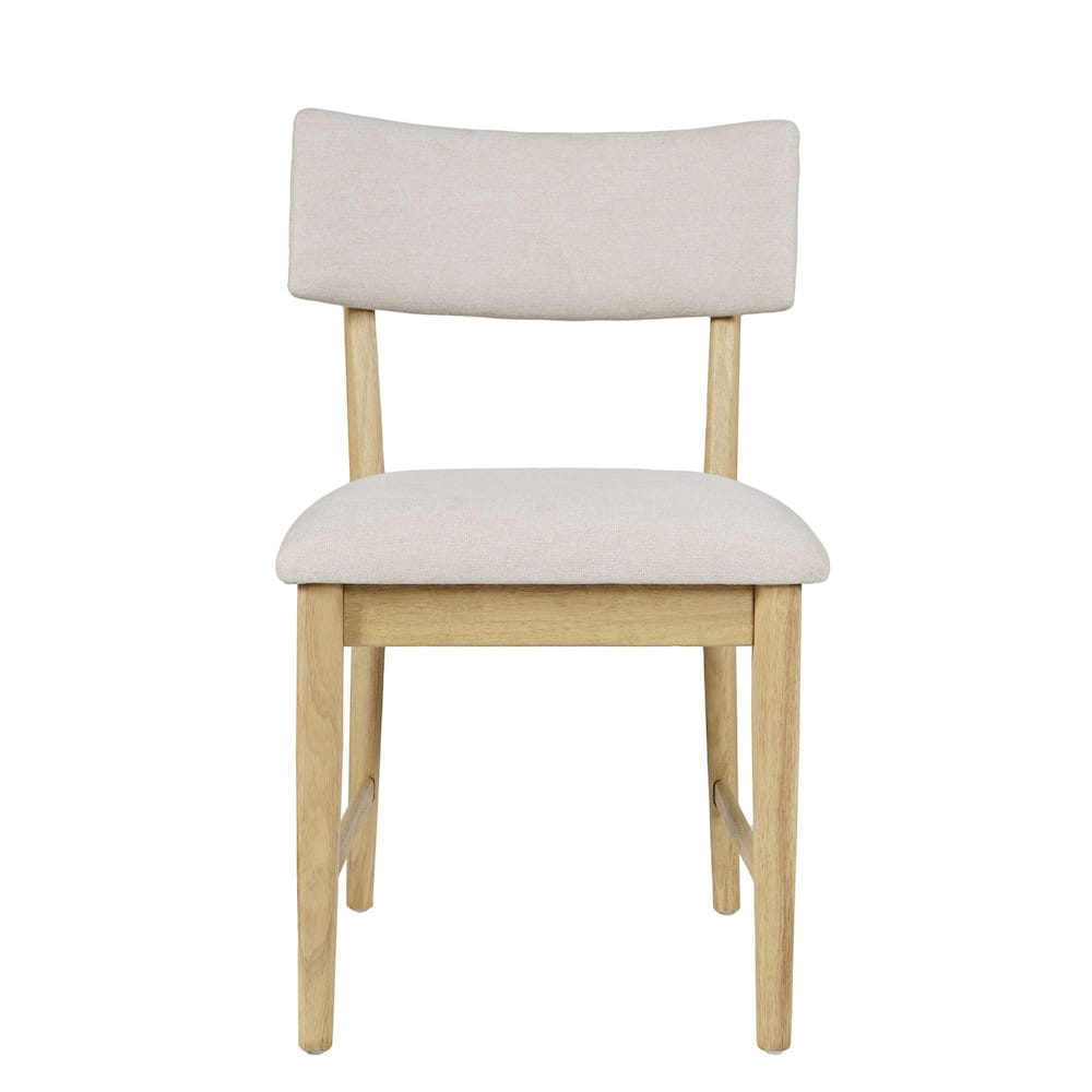Jofran - Beck Contemporary Upholstered Split Back Dining Chair (Set of 2) in Natural - 2421-BECKNAT view 1