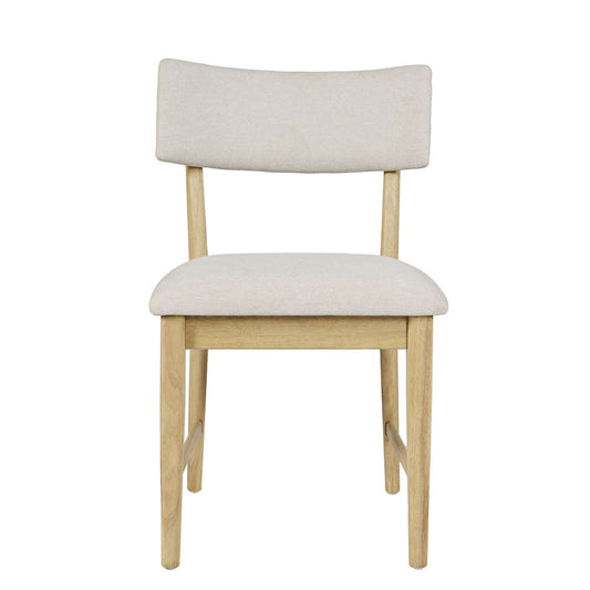 Jofran - Beck Contemporary Upholstered Split Back Dining Chair (Set of 2) in Natural - 2421-BECKNAT view 1
