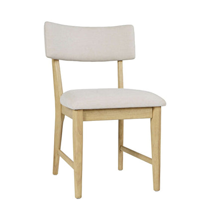 Jofran - Beck Contemporary Upholstered Split Back Dining Chair (Set of 2) in Natural - 2421-BECKNAT view 2