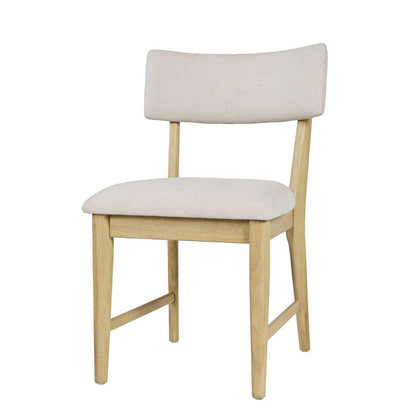 Jofran - Beck Contemporary Upholstered Split Back Dining Chair (Set of 2) in Natural - 2421-BECKNAT view 3