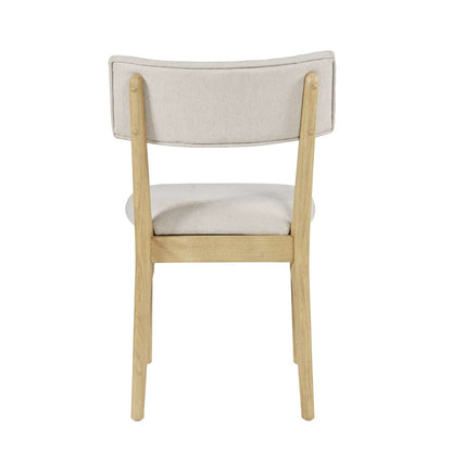 Jofran - Beck Contemporary Upholstered Split Back Dining Chair (Set of 2) in Natural - 2421-BECKNAT view 4