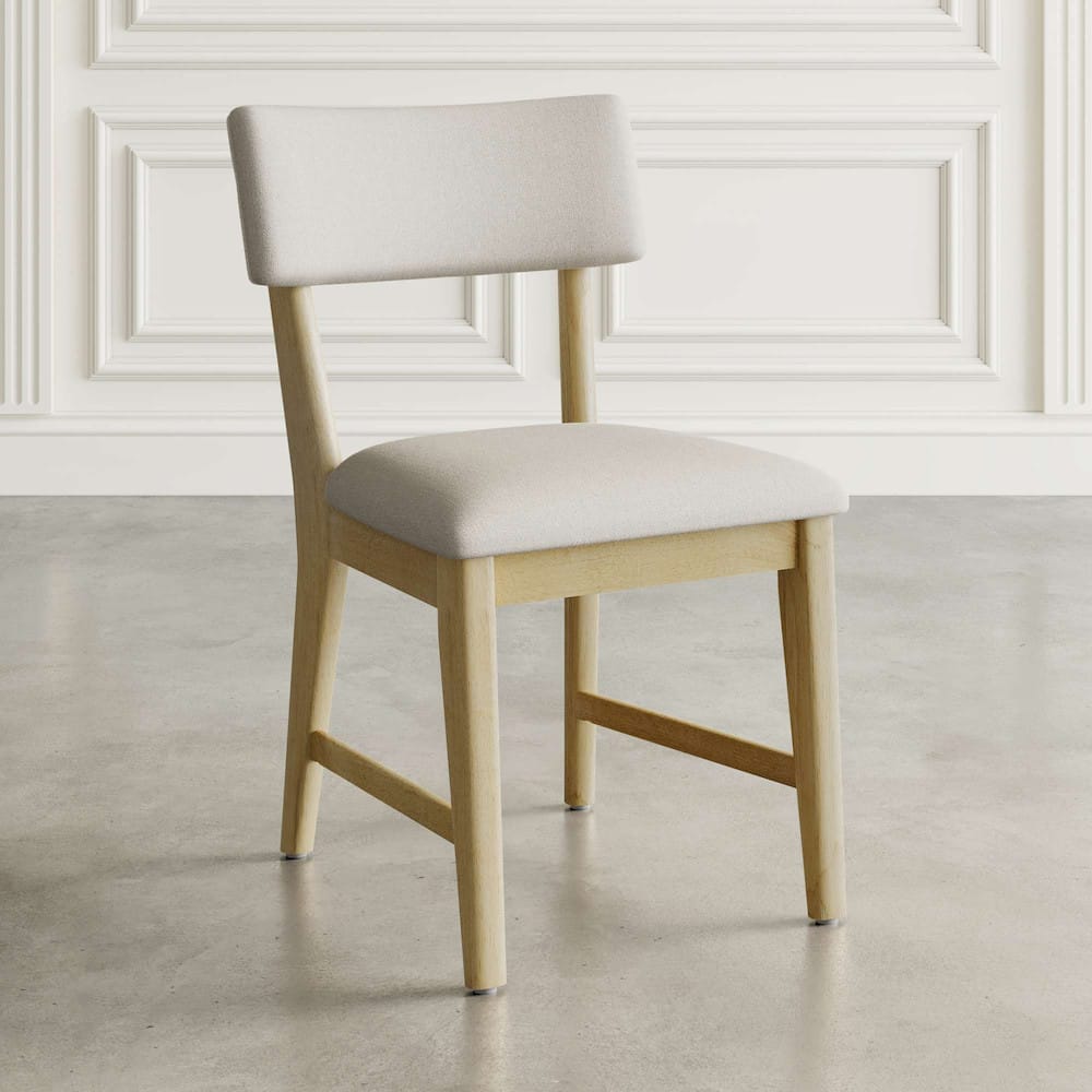 Jofran - Beck Contemporary Upholstered Split Back Dining Chair (Set of 2) in Natural - 2421-BECKNAT view 6
