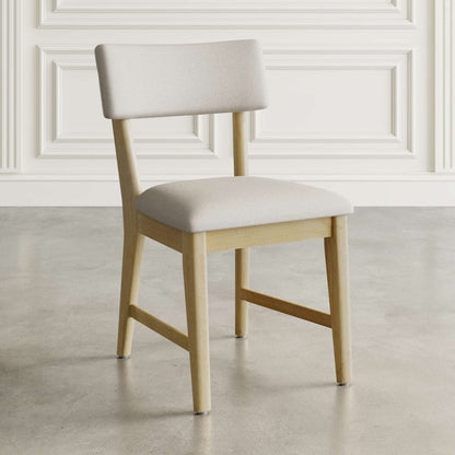 Jofran - Beck Contemporary Upholstered Split Back Dining Chair (Set of 2) in Natural - 2421-BECKNAT view 6