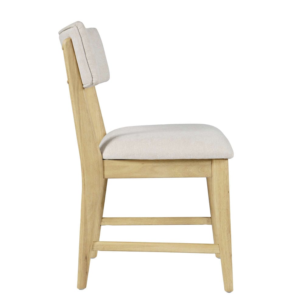 Jofran - Beck Contemporary Upholstered Split Back Dining Chair (Set of 2) in Natural - 2421-BECKNAT view 8