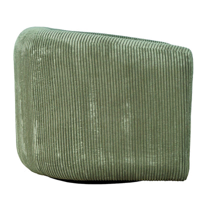 Jofran - Biggs Modern Corduroy Upholstered Curved Barrel Swivel Accent Chair - Forest - BIGGS-SW-FOREST view 6