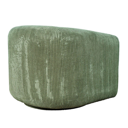 Jofran - Biggs Modern Corduroy Upholstered Curved Barrel Swivel Accent Chair - Forest - BIGGS-SW-FOREST view 7
