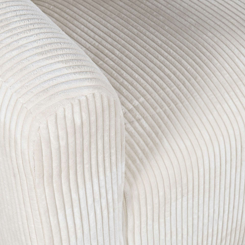 Jofran - Biggs Modern Corduroy Upholstered Curved Barrel Swivel Accent Chair - Natural - BIGGS-SW-NATURAL view 5
