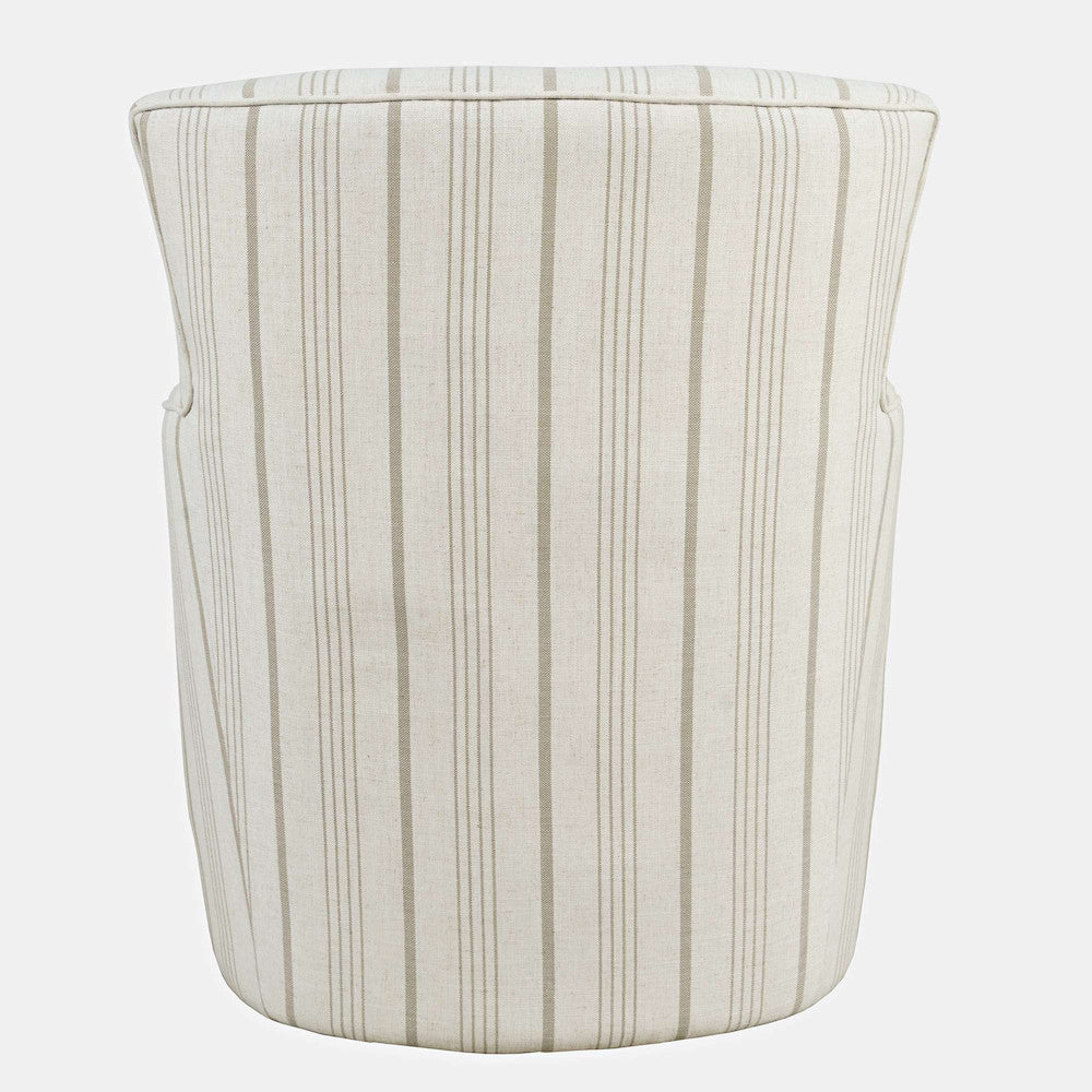 Jofran - Blakely Harper Contemporary Traditional Swivel Accent Chair, Beige Stripe - BLAKELY-SW-BEIGE view 3