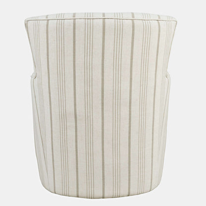 Jofran - Blakely Harper Contemporary Traditional Swivel Accent Chair, Beige Stripe - BLAKELY-SW-BEIGE view 3