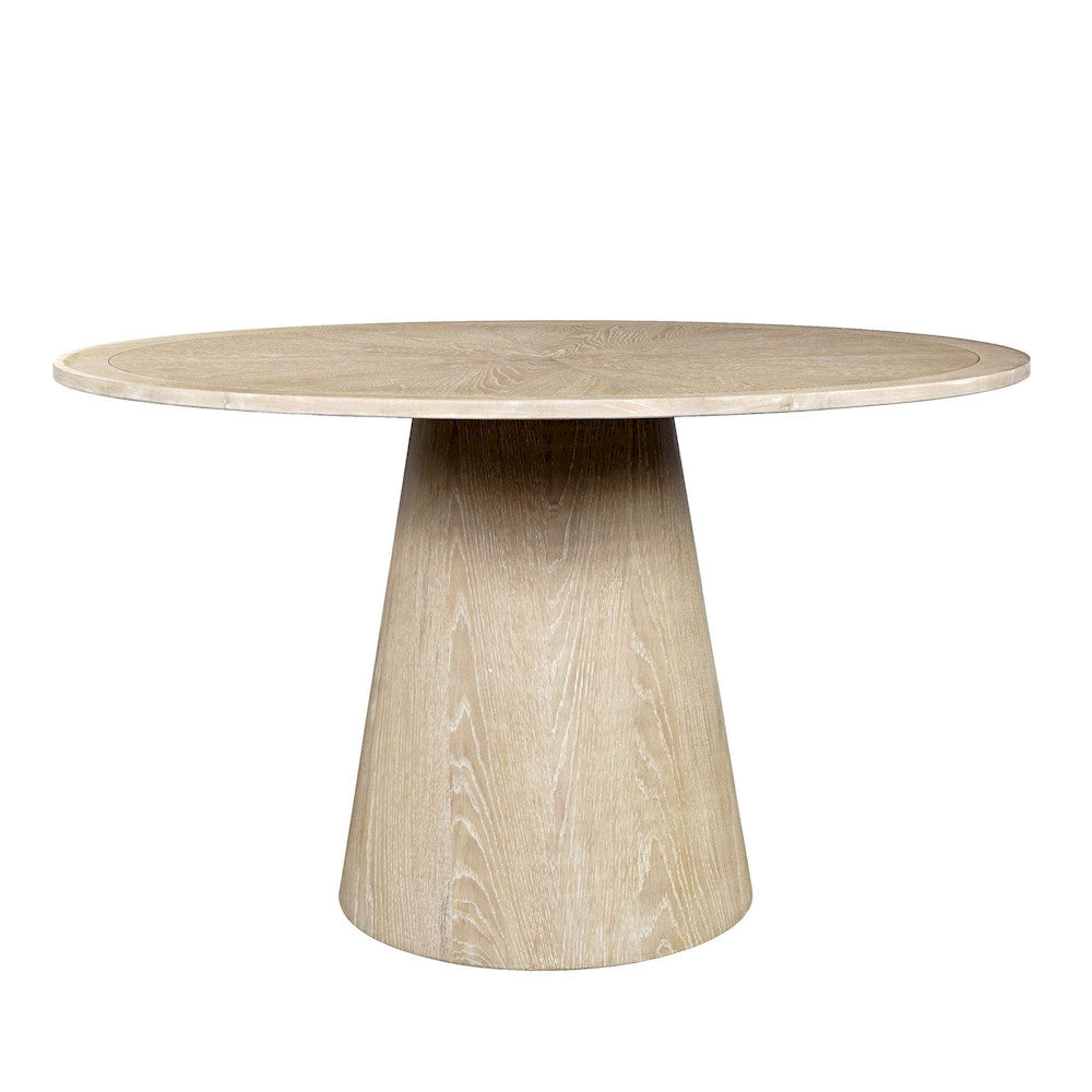 Jofran - Bonn Mid-Century Modern 50in Round Pedestal Dining Table in Linen - 2271-BONN50WSHTBKT view 1