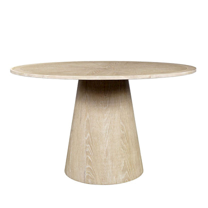 Jofran - Bonn Mid-Century Modern 50in Round Pedestal Dining Table in Linen - 2271-BONN50WSHTBKT view 1