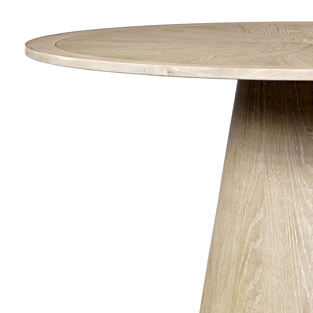 Jofran - Bonn Mid-Century Modern 50in Round Pedestal Dining Table in Linen - 2271-BONN50WSHTBKT view 5