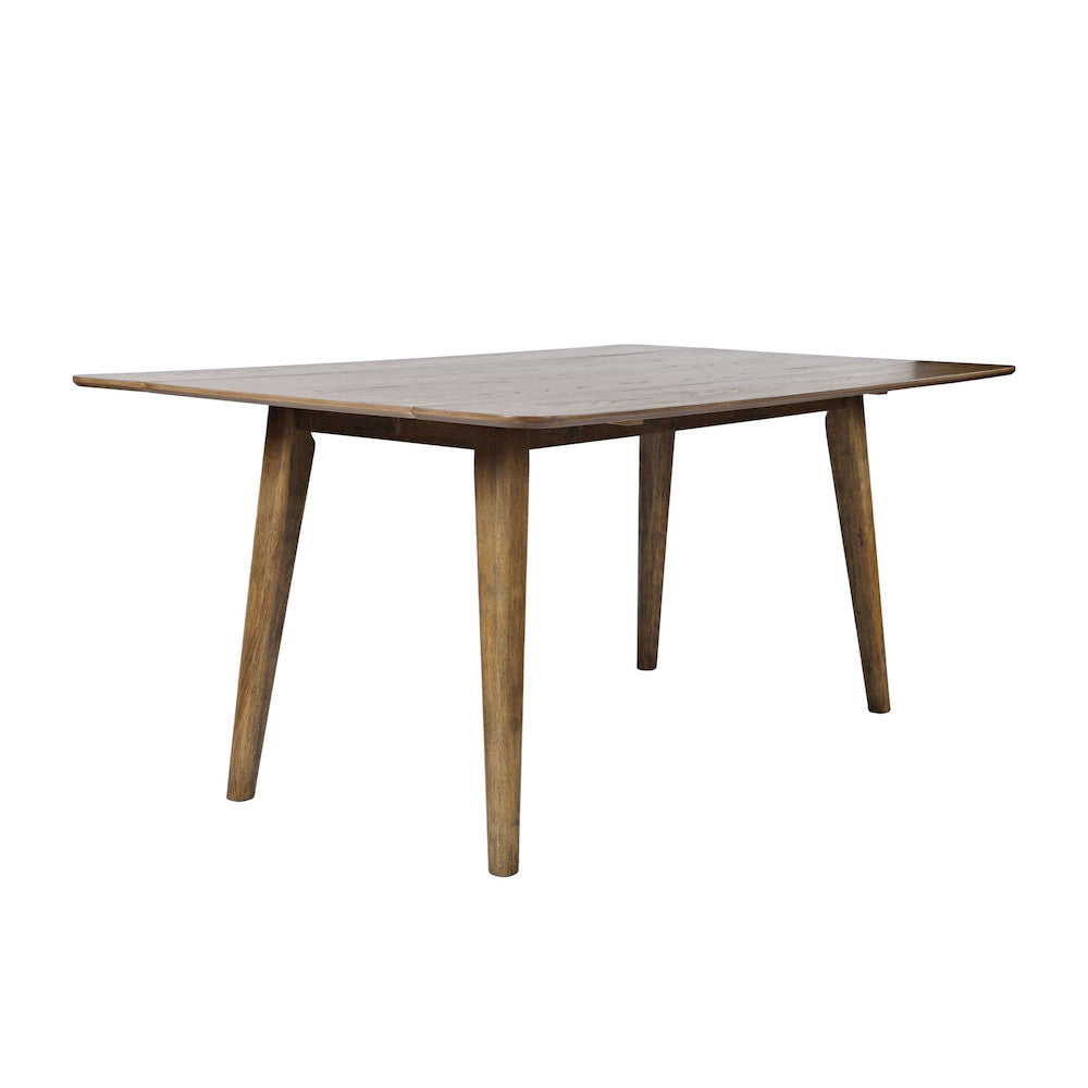 Jofran - Bowie 66in Harvest Mid-Century Modern Drop-Leaf Dining Table in Chestnut - 2421-BOWIECHS view 2