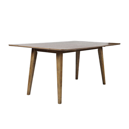 Jofran - Bowie 66in Harvest Mid-Century Modern Drop-Leaf Dining Table in Chestnut - 2421-BOWIECHS view 2