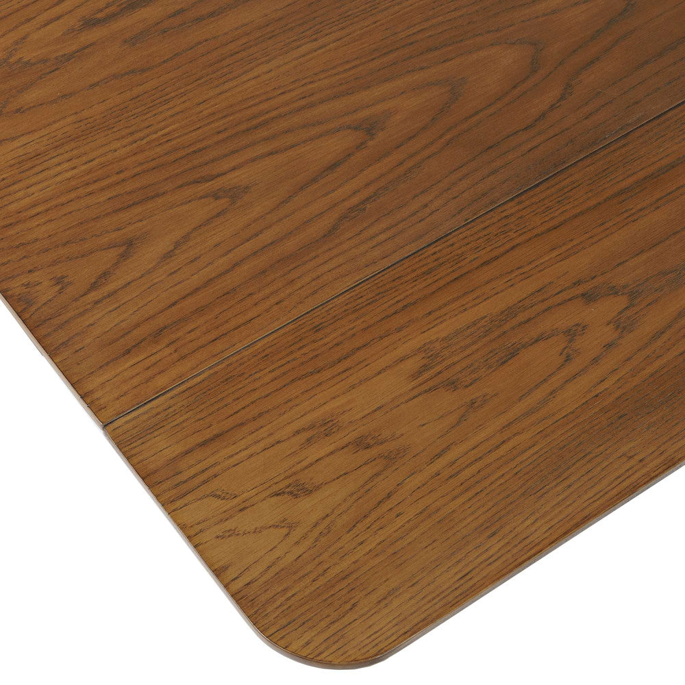 Jofran - Bowie 66in Harvest Mid-Century Modern Drop-Leaf Dining Table in Chestnut - 2421-BOWIECHS view 4