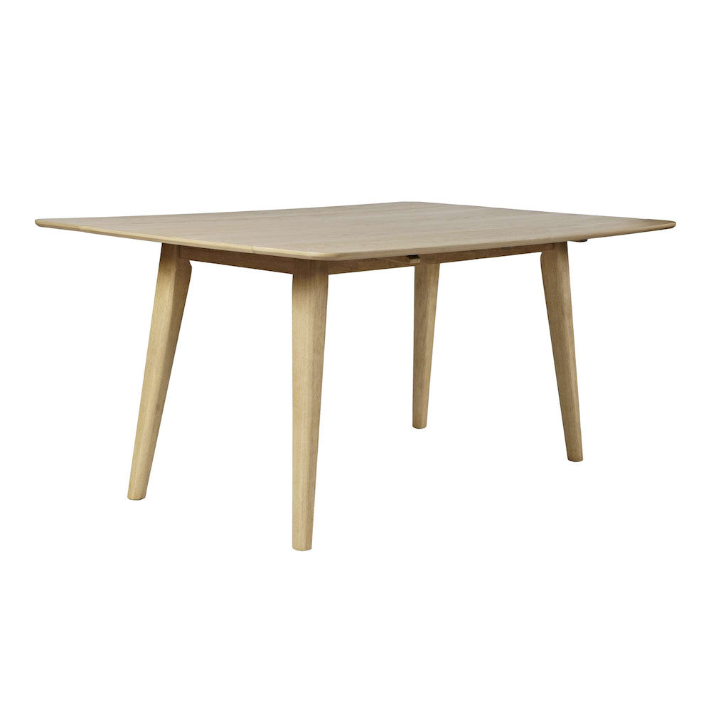 Jofran - Bowie 66in Harvest Mid-Century Modern Drop-Leaf Dining Table in Natural - 2421-BOWIENAT view 2