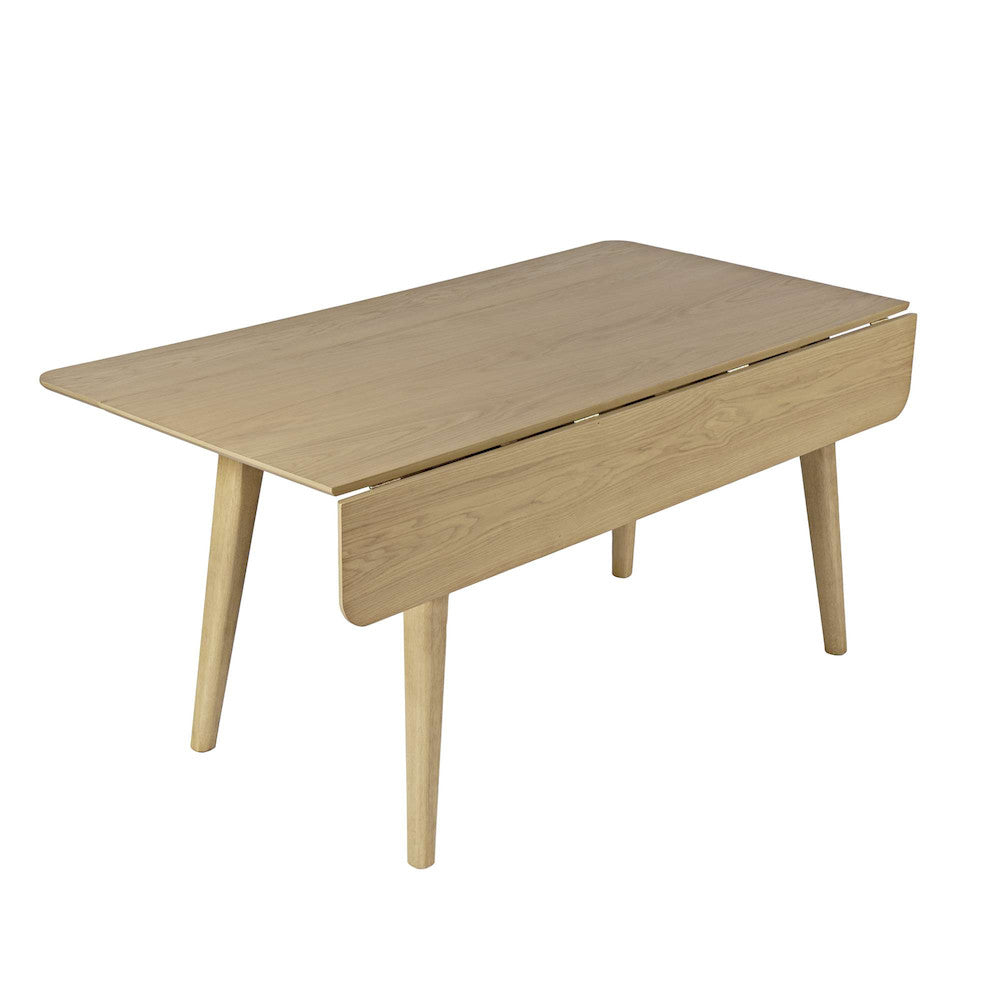 Jofran - Bowie 66in Harvest Mid-Century Modern Drop-Leaf Dining Table in Natural - 2421-BOWIENAT view 5