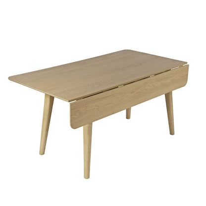 Jofran - Bowie 66in Harvest Mid-Century Modern Drop-Leaf Dining Table in Natural - 2421-BOWIENAT view 5
