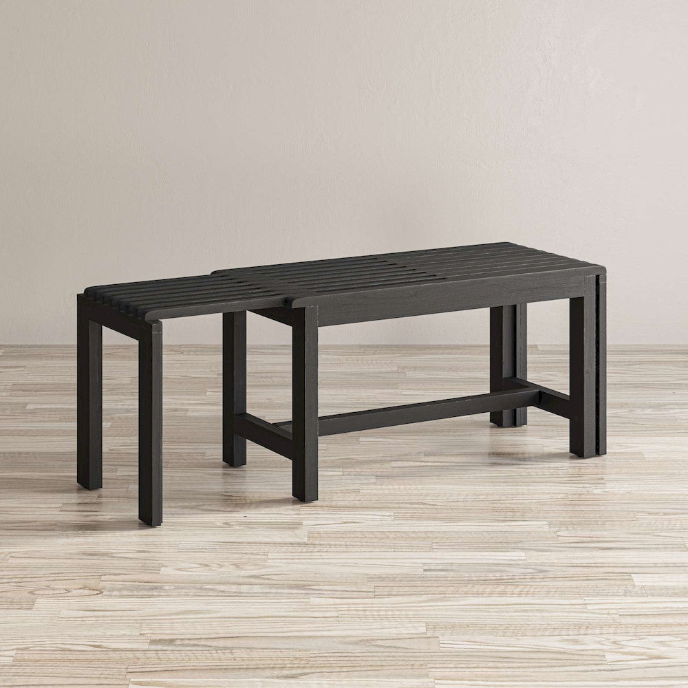 Jofran - Bradford Extendable Solid Mango Hardwood Bench - Grey - 1730-191G view 5
