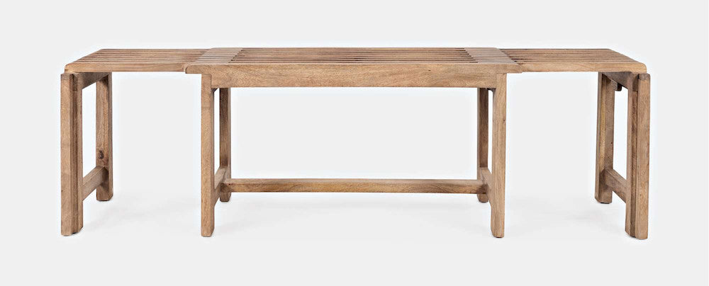 Jofran - Bradford Extendable Solid Mango Hardwood Bench - Natural - 1730-191B view 1