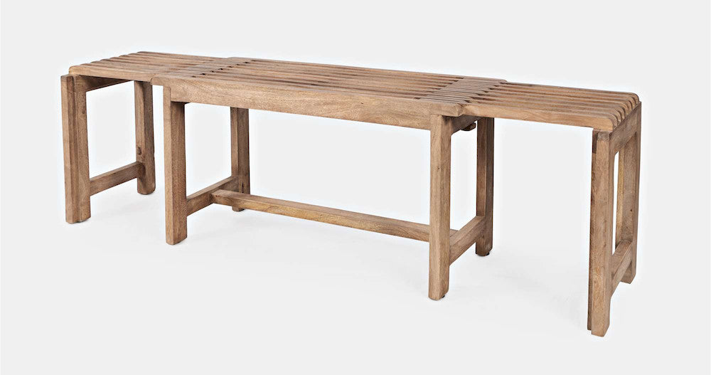 Jofran - Bradford Extendable Solid Mango Hardwood Bench - Natural - 1730-191B view 3