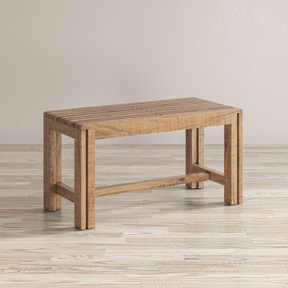 Jofran - Bradford Extendable Solid Mango Hardwood Bench - Natural - 1730-191B view 8