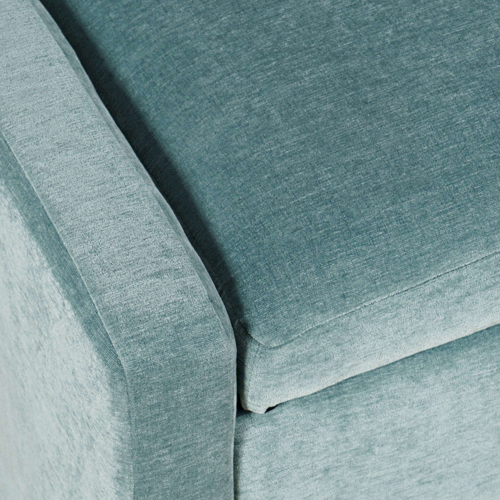 Jofran - Braun 48in Contemporary Upholstered Modern Bedroom Hallway Storage Bench in Blue - BRAUN-BN-BLU view 8