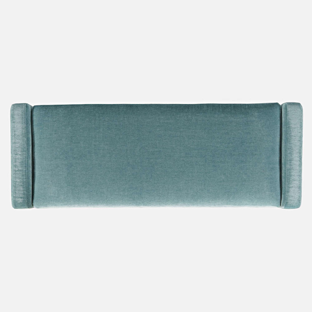 Jofran - Braun 48in Contemporary Upholstered Modern Bedroom Hallway Storage Bench in Blue - BRAUN-BN-BLU view 11