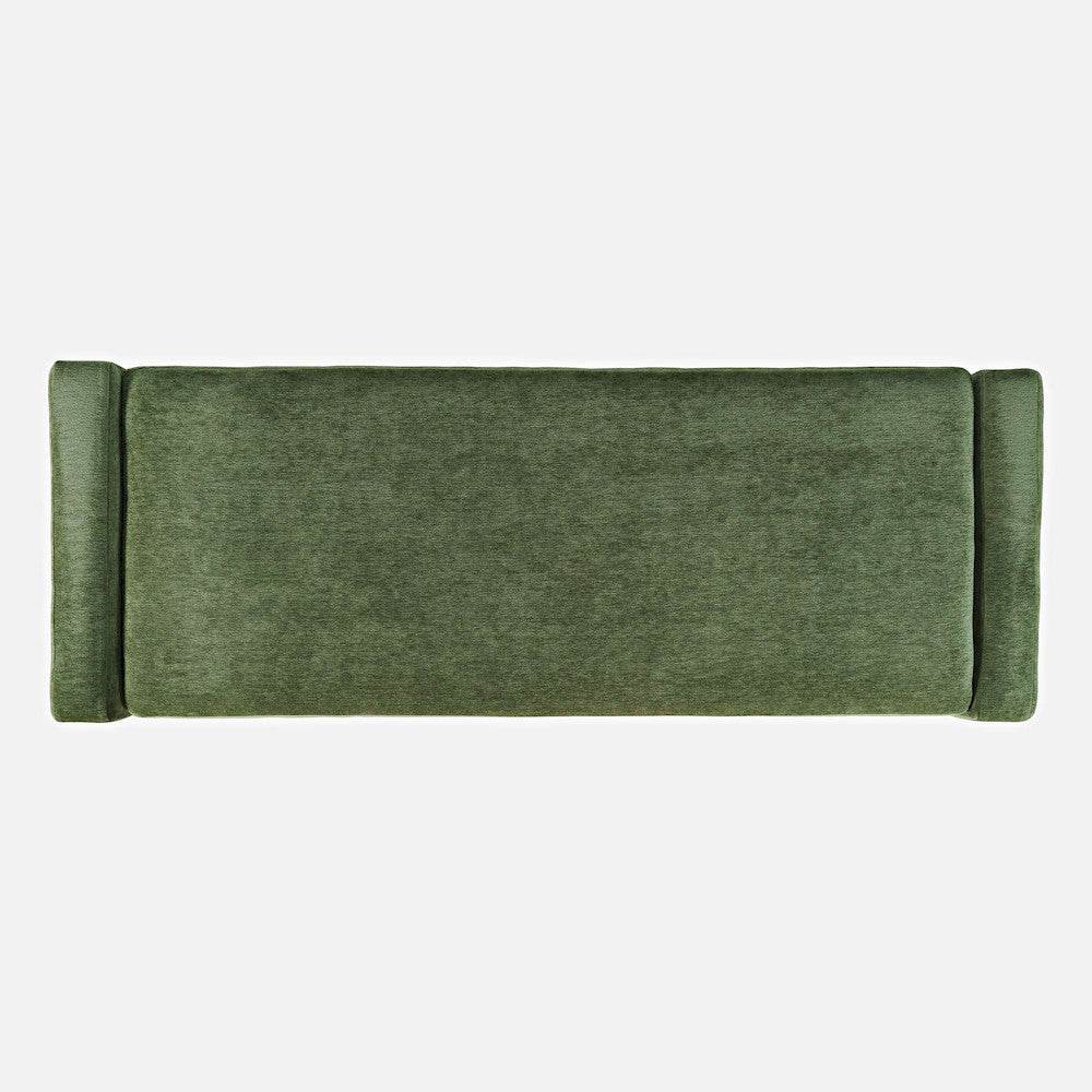 Jofran - Braun 48in Contemporary Upholstered Modern Bedroom Hallway Storage Bench in Forest - BRAUN-BN-FOR view 10