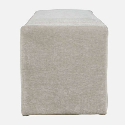 Jofran - Braun 48in Contemporary Upholstered Modern Bedroom Hallway Storage Bench in Grey - BRAUN-BN-GRY view 3