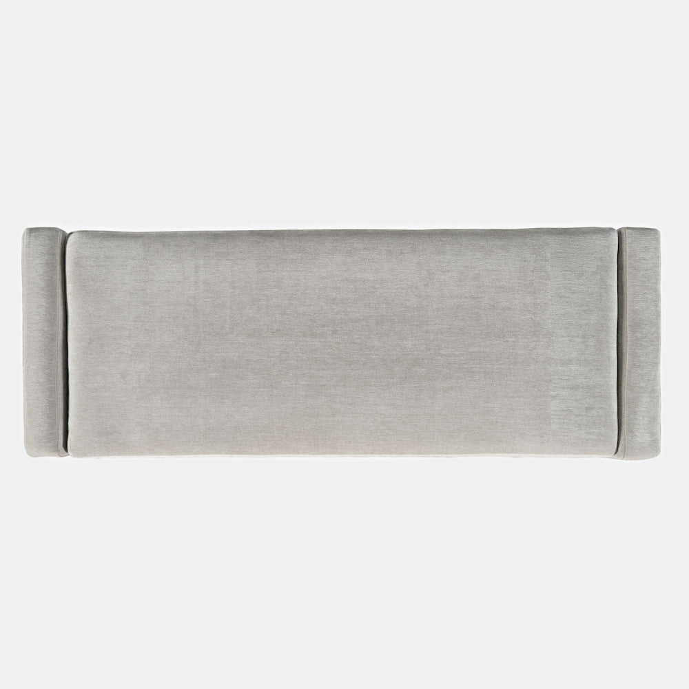 Jofran - Braun 48in Contemporary Upholstered Modern Bedroom Hallway Storage Bench in Grey - BRAUN-BN-GRY view 10