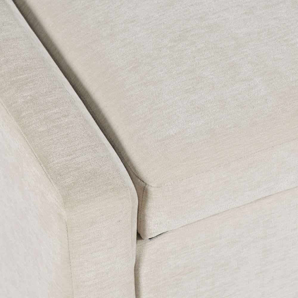 Jofran - Braun 48in Contemporary Upholstered Modern Bedroom Hallway Storage Bench in Natural - BRAUN-BN-NAT view 8