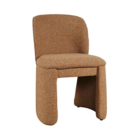 Jofran - Breck Mid-Century Modern Curved Upholstered Dining Chair - Set of 2 - 2381-BRECKCHBRK view 2