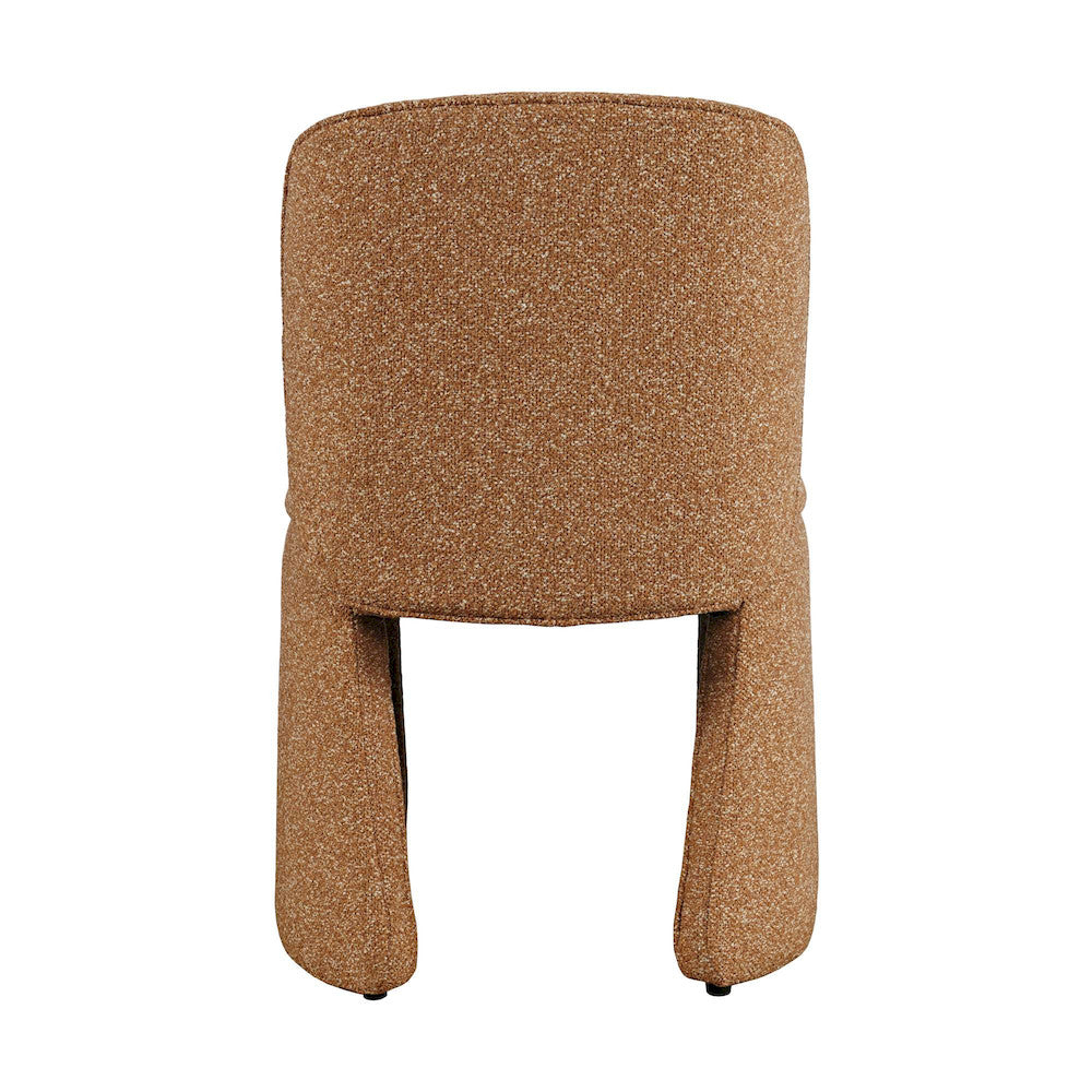 Jofran - Breck Mid-Century Modern Curved Upholstered Dining Chair - Set of 2 - 2381-BRECKCHBRK view 3