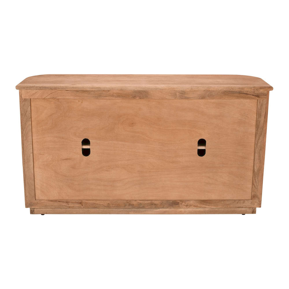 Jofran - Breck Solid Wood 60in Mid-Century Modern Curved Sideboard Bar Storage Cabinet - 2381-60 view 4
