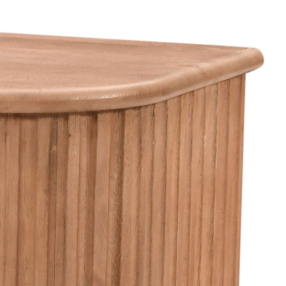Jofran - Breck Solid Wood 60in Mid-Century Modern Curved Sideboard Bar Storage Cabinet - 2381-60 view 8
