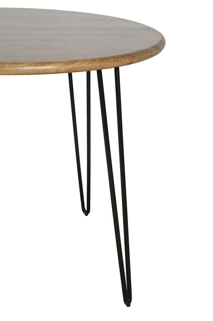 Jofran - Brennan 42in Round Modern Contemporary Solid Wood Dining Table, Golden - 2271-BRENNANDTG view 4