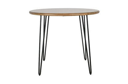 Jofran - Brennan Five Piece 42in Round Mid-Century Modern Dining Set with Faux Leather Chairs, Dark Brown - 2271-BRENDTG-4DOXDBN view 4