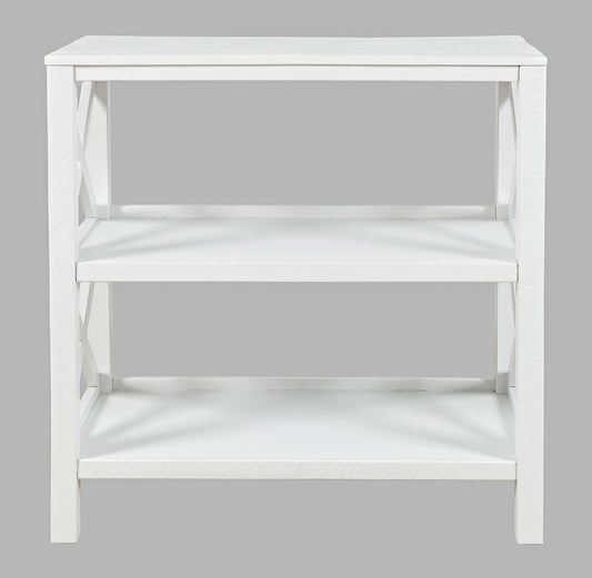 Jofran - Bridgehampton X-Side Bookcase - White - 1730-9220 view 1