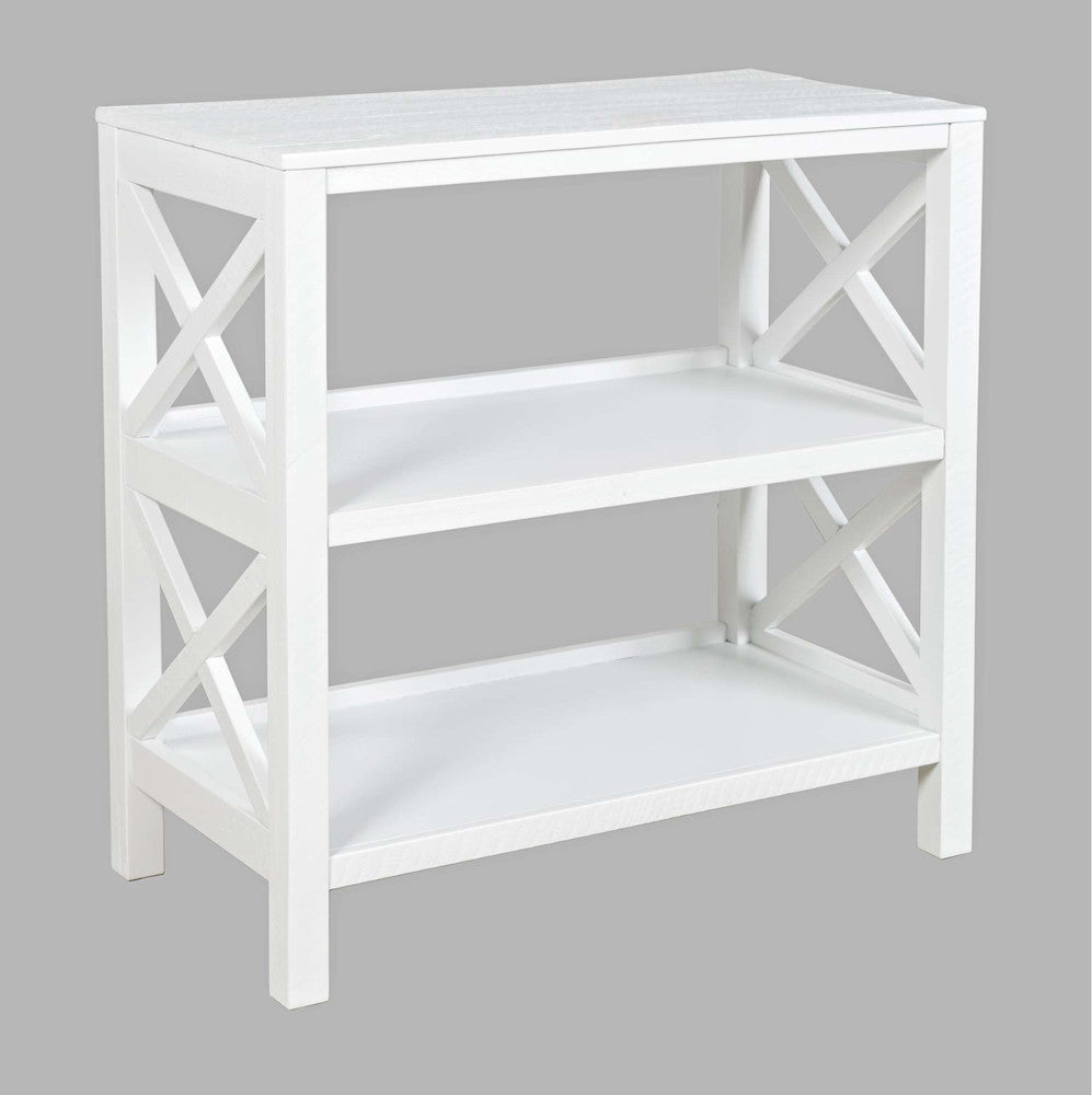 Jofran - Bridgehampton X-Side Bookcase - White - 1730-9220 view 3