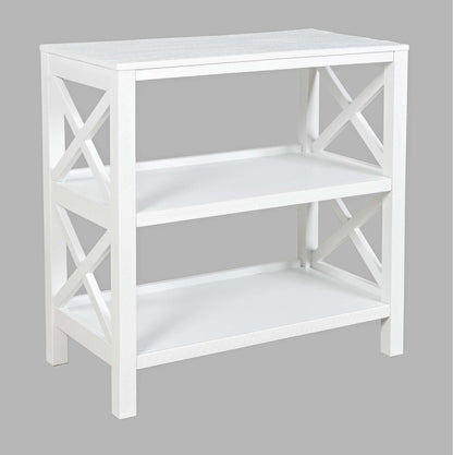 Jofran - Bridgehampton X-Side Bookcase - White - 1730-9220 view 3