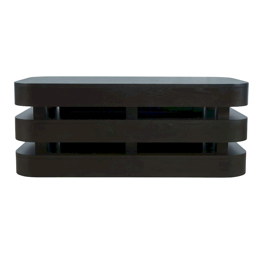 Jofran - Brix Mid-Century Modern Floating Sculpture Layered Coffee Table with Caster Wheels - 2370-1ESP view 1