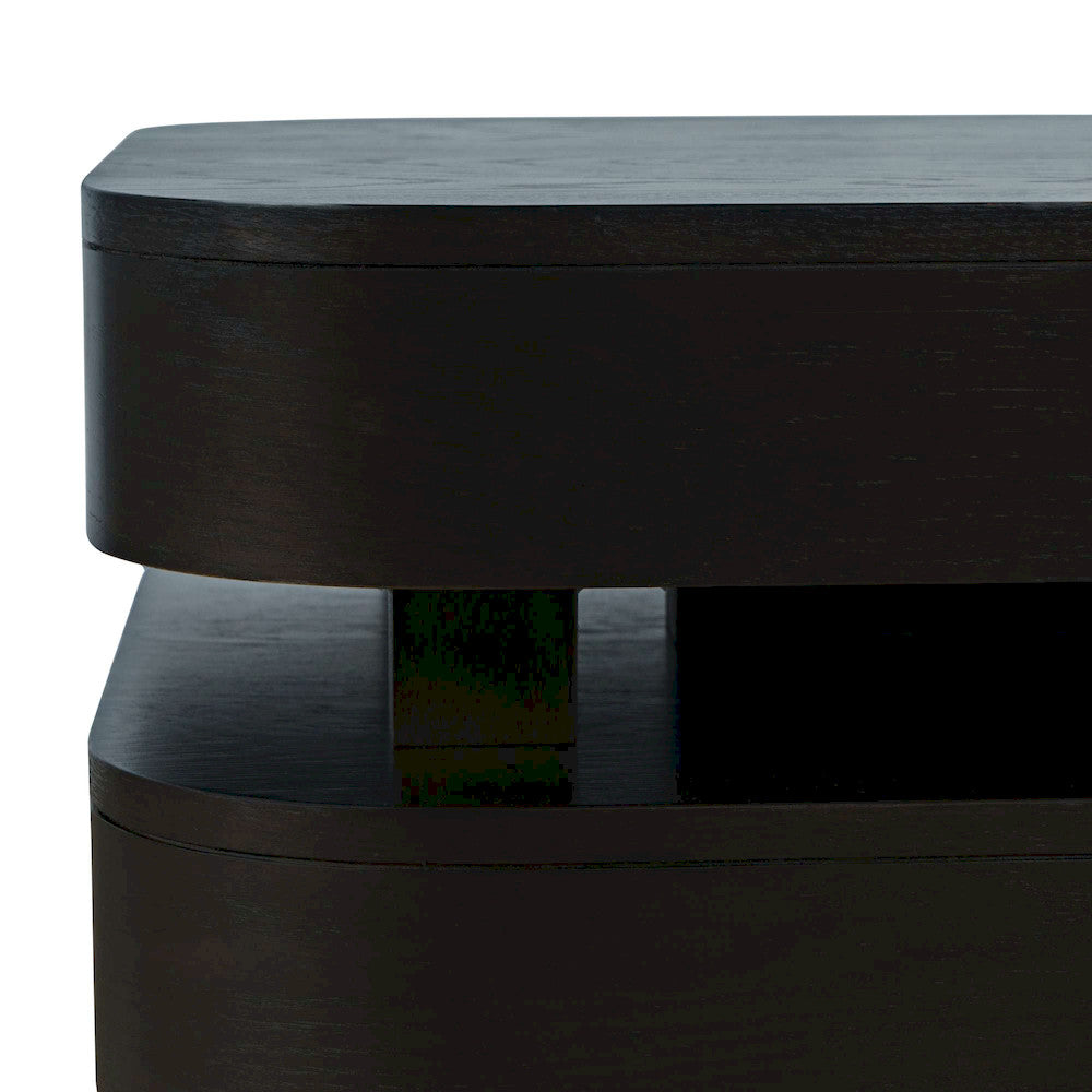 Jofran - Brix Mid-Century Modern Floating Sculpture Layered Coffee Table with Caster Wheels - 2370-1ESP view 4